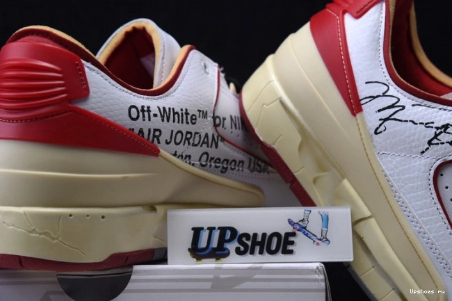 2 Low Air Red DJ4375-106 White Jordan O-W Retro SP 0814